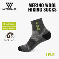 Thumbnail for Merino Wool Compression Hiking & Running Outdoor Socks – Thick Cushioned, Moisture-Wicking & Breathable Ankle Support Socks