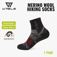 Thumbnail for Merino Wool Compression Hiking & Running Outdoor Socks – Thick Cushioned, Moisture-Wicking & Breathable Ankle Support Socks