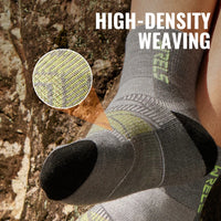 Thumbnail for Merino Wool Compression Hiking & Running Outdoor Socks – Thick Cushioned, Moisture-Wicking & Breathable Ankle Support Socks
