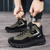 Thumbnail for Men’s Waterproof Hiking & Safety Sneakers – Non-Slip, Anti-Puncture, High-Top Outdoor Boots