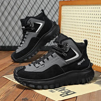 Thumbnail for Men’s Waterproof Hiking & Safety Sneakers – Non-Slip, Anti-Puncture, High-Top Outdoor Boots