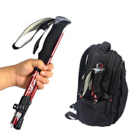 Thumbnail for 5-Section Foldable Trekking Pole – Lightweight Telescopic Hiking & Walking Stick with Carbon Steel Shaft and Foam Grip