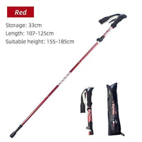 Thumbnail for 5-Section Foldable Trekking Pole – Lightweight Telescopic Hiking & Walking Stick with Carbon Steel Shaft and Foam Grip