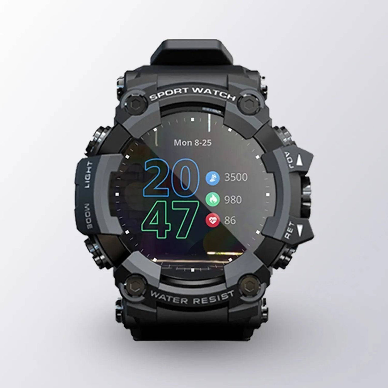 LOKMAT Fitness Tracker Smart Watch for Men – Heart Rate, Blood Pressure & Sleep Monitor | Waterproof Sports Smartwatch for Android & iOS