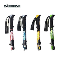 Thumbnail for 5-Section Foldable Trekking Pole – Lightweight Telescopic Hiking & Walking Stick with Carbon Steel Shaft and Foam Grip