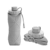 Thumbnail for 600ml Collapsible Silicone Water Bottle – Portable, Leakproof & Eco-Friendly for Travel, Hiking, Gym, and Everyday Use
