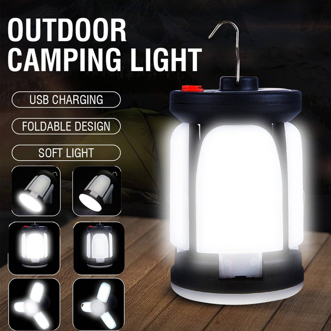 Survival Gears Depot High Power 4500mAH Solar LED Camping Lantern