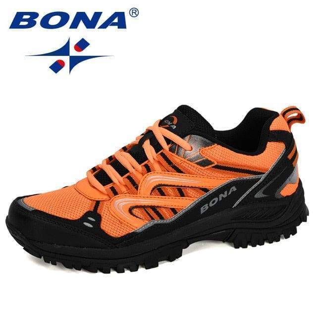 Bona official store Hiking Shoes Charcoal greyForange / 8 Trendy Sneakers Hiking Shoes