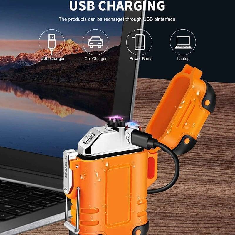 Larc Usb Portable Outdoor Waterproof Dual Arc USB Charging Lighter – Survival ...