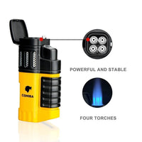 Thumbnail for Portable Torch Jet Lighter with 4 Jet Flame