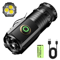 Thumbnail for Survival Gears Depot Lights & Lighting 1PC USB Rechargeable LED Flashlight With Magnet for Hiking Camping