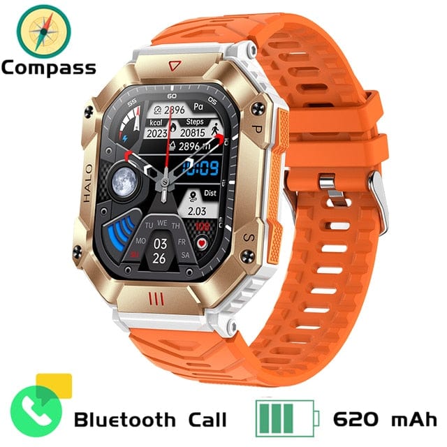 Aliexpress orange 620mAh Large Battery Durable Military Smart Watch