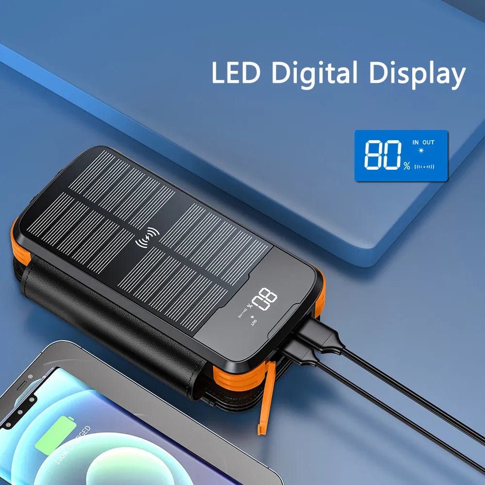 Survival Gears Depot Phones & Telecommunications 43800mAh High-Capacity Fast Charging Powerbank: Never Run Out of Battery Again -Harness the Sun's Energy for Effortless Charging on the Go