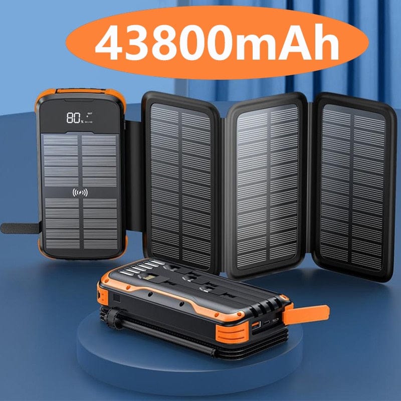 Survival Gears Depot Phones & Telecommunications 43800mAh High-Capacity Fast Charging Powerbank: Never Run Out of Battery Again -Harness the Sun's Energy for Effortless Charging on the Go