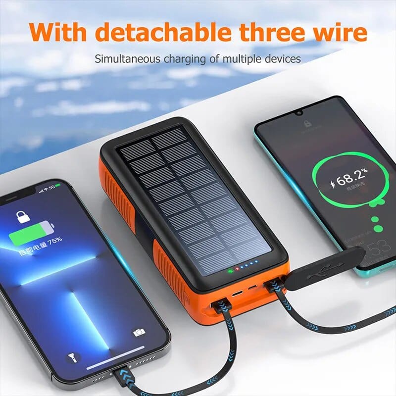 Survival Gears Depot Phones & Telecommunications 61200mAh Hand Crank Solar Power Bank: Never Run Out of Power Again