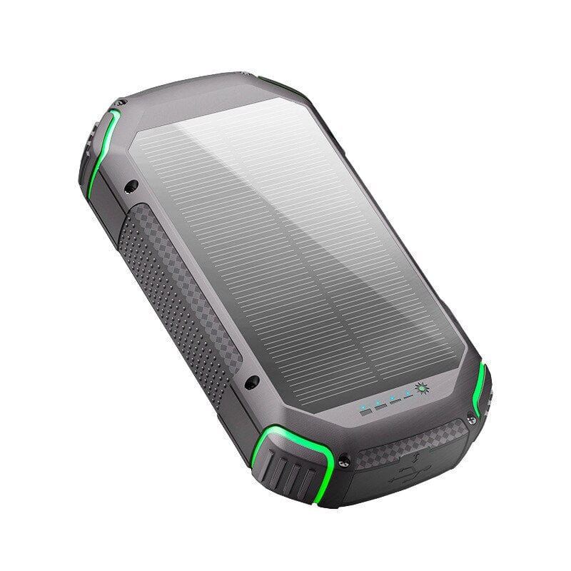 Survival Gears Depot Phones & Telecommunications green||14 / 10000mAh||200001063 20000mAh Solar Power Bank with Fast Charging, Waterproof Design, and Red Warning Light for Emergency Situations