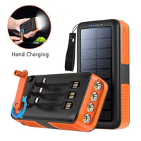 Thumbnail for Survival Gears Depot Phones & Telecommunications Orange||14 61200mAh Hand Crank Solar Power Bank: Never Run Out of Power Again