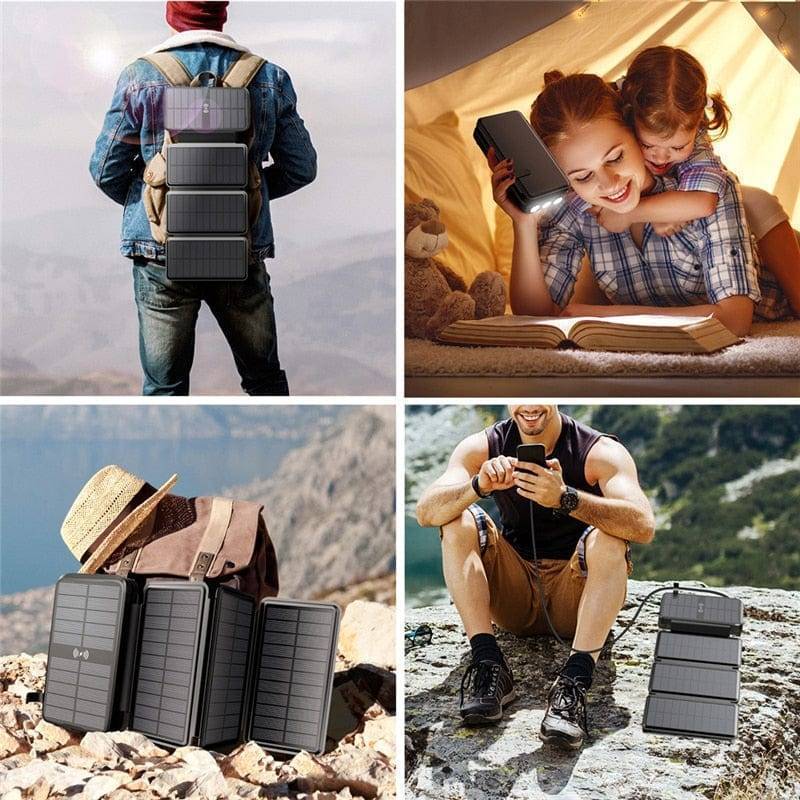 Survival Gears Depot Phones & Telecommunications Powerful 43800mAh Solar Power Bank with  Wireless Charging - Stay Charged Anywhere, Anytime
