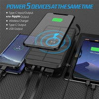 Thumbnail for Survival Gears Depot Phones & Telecommunications Powerful 43800mAh Solar Power Bank with  Wireless Charging - Stay Charged Anywhere, Anytime