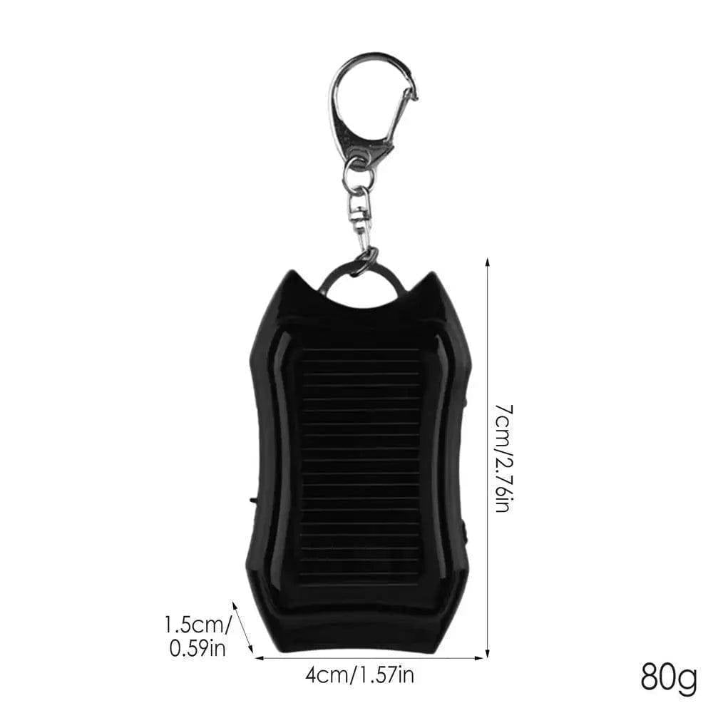Solar Led With Keychain Solar Powered Mini Keychain With LED Flashlight & 1500mAh Solar Power ...