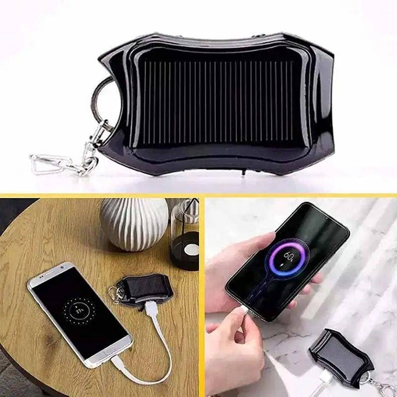 Solar Led With Keychain Solar Powered Mini Keychain With LED Flashlight & 1500mAh Solar Power ...