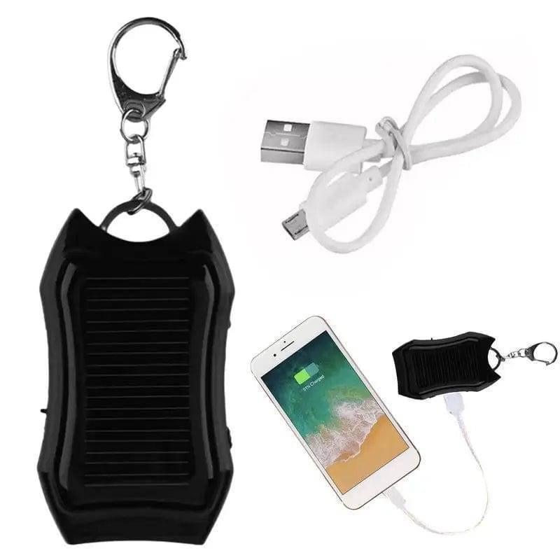 Solar Led With Keychain Solar Powered Mini Keychain With LED Flashlight & 1500mAh Solar Power ...