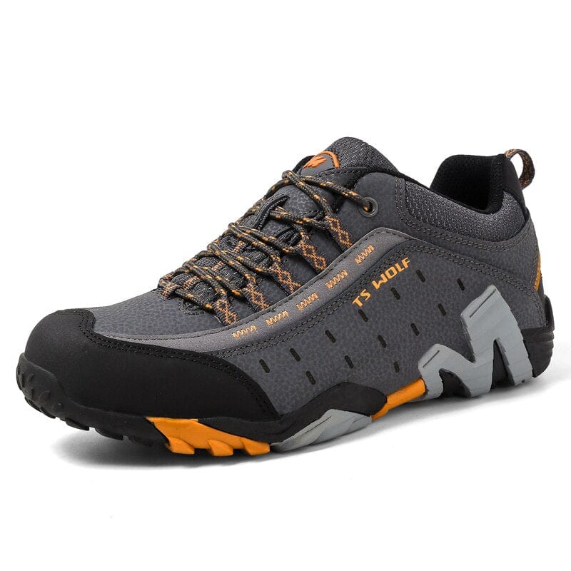 Survival Gears Depot Sports Shoes,Clothing&Accessories 807Grey Orange||14 / 40||200000124 Ultimate Waterproof Hiking Shoes: Genuine Leather, Tactical Mountain Boots for Outdoor Adventurers