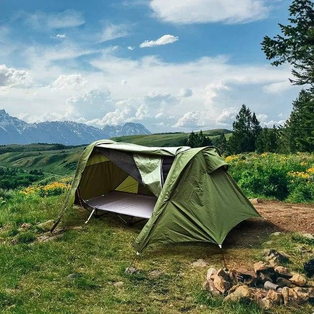 Survival Gears Depot Tents Green Off The Ground Tent, Portable for Camping and Outdoors