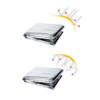 Thumbnail for 10pcs 210x130cm silver emergency outdoor survival blankets7