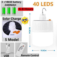 Thumbnail for Wiio 40 Leds Solar Power Portable Emergency Solar Light