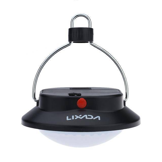 LED outdoor camping lantern light with lampshade circle in battery or rechargeable mode4