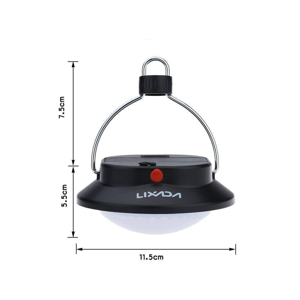 LED outdoor camping lantern light with lampshade circle in battery or rechargeable mode0
