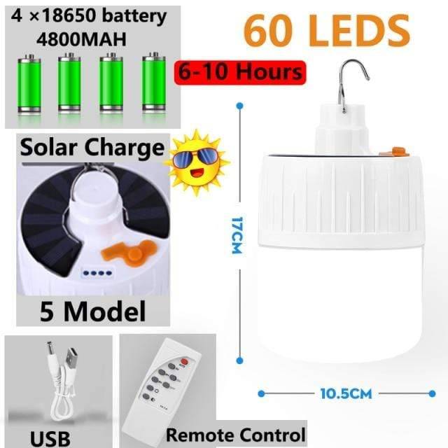 Wiio 60 Leds  Solar Power Portable Emergency Solar Light