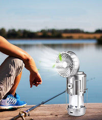 Thumbnail for Survival Gears Depot Air Conditioner Fans D Solar Fan Light & Rechargeable Emergency Camping Light