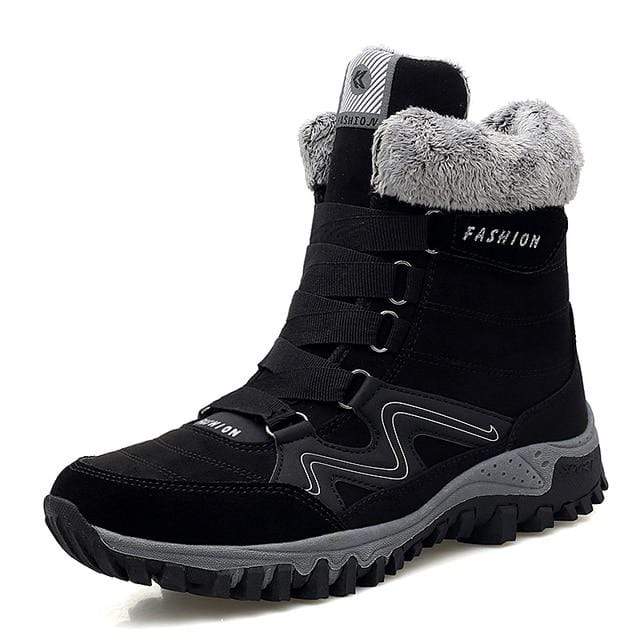 Survival Gears Depot Ankle Boots black / 34 Suede Leather Outdoor Snow Boots