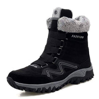 Thumbnail for Survival Gears Depot Ankle Boots black / 34 Suede Leather Outdoor Snow Boots
