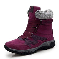 Thumbnail for Survival Gears Depot Ankle Boots Red / 34 Suede Leather Outdoor Snow Boots