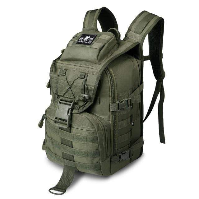 Wiio Army Green / 30 - 40L Mens Tactical Backpack/Pouch