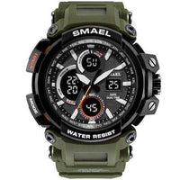 Thumbnail for Dual Time Military Watch with Camouflage Design2