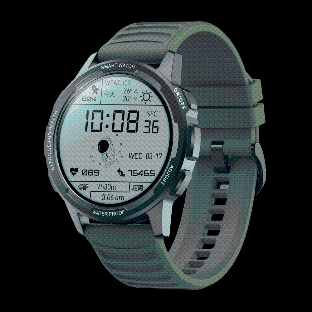 Survival Gears Depot ArmyGreen Outdoor Sports Tracker Smartwatch