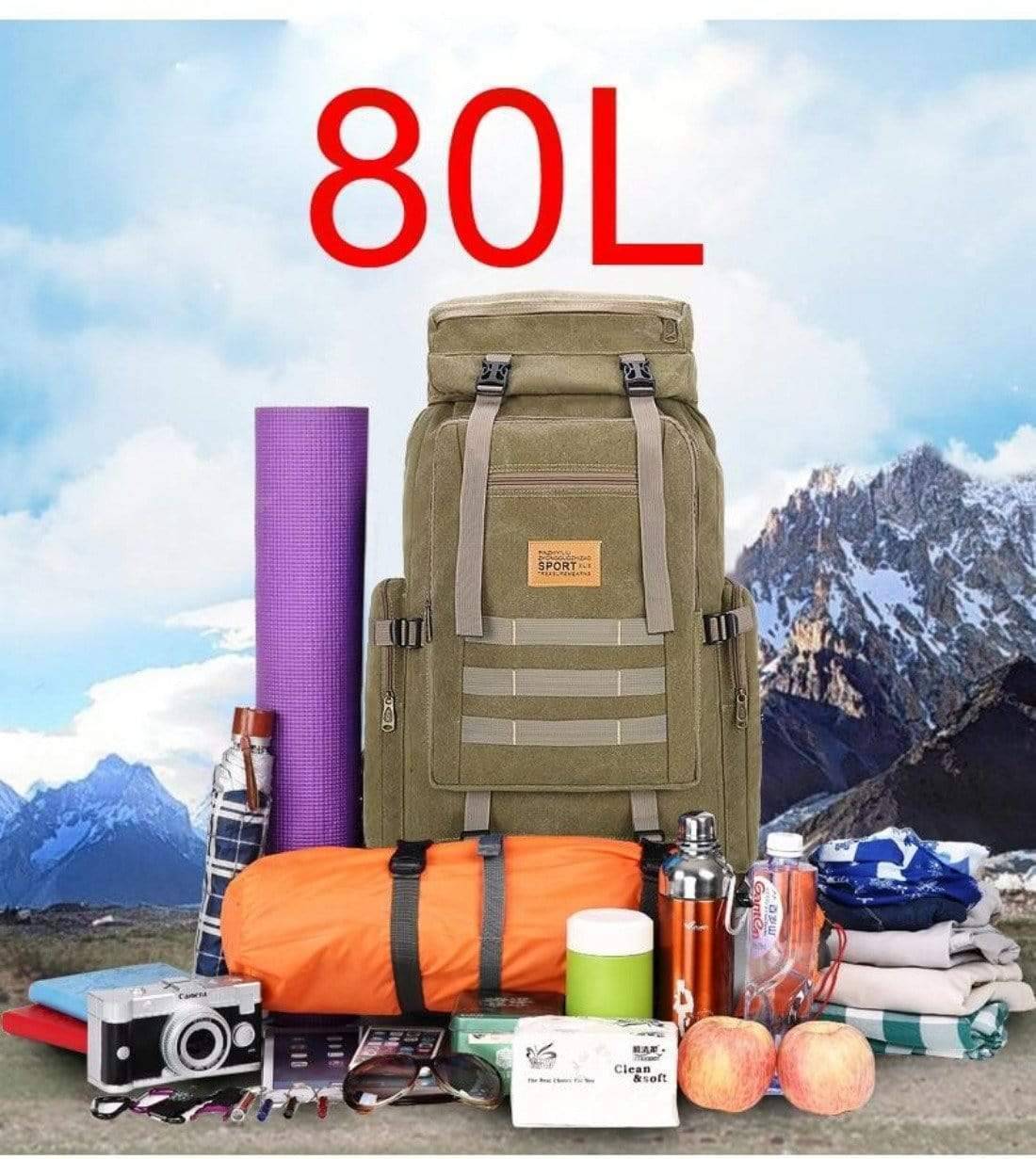 80L Tactical Backpack suitable for outdoor and military use4