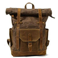 Thumbnail for Survival Gears Depot Backpacks 9108 Coffee Luxury Vintage Canvas Backpacks for Men