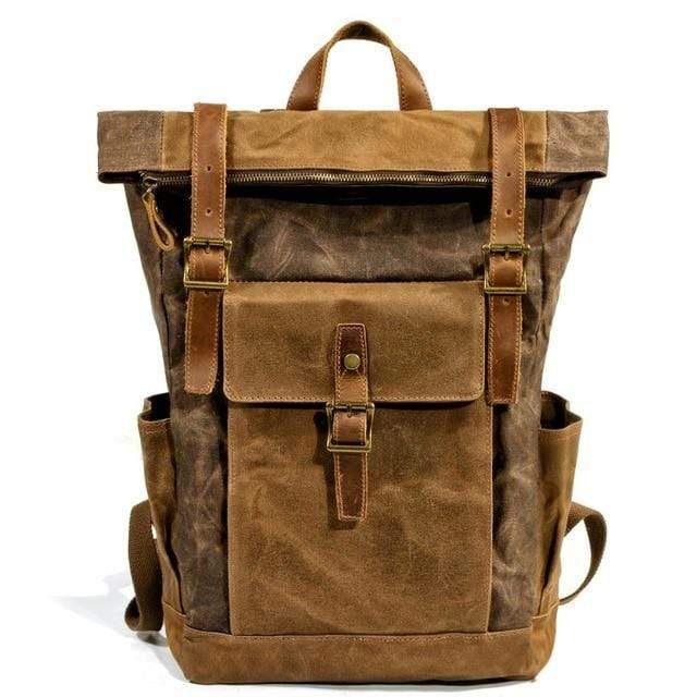 Survival Gears Depot Backpacks 9120 Coffee Luxury Vintage Canvas Backpacks for Men