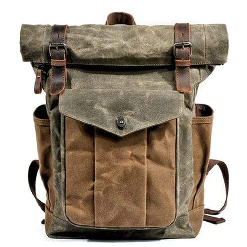 Survival Gears Depot Backpacks Army Green Luxury Vintage Canvas Backpacks for Men