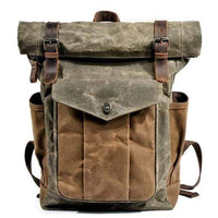 Thumbnail for Survival Gears Depot Backpacks Army Green Luxury Vintage Canvas Backpacks for Men