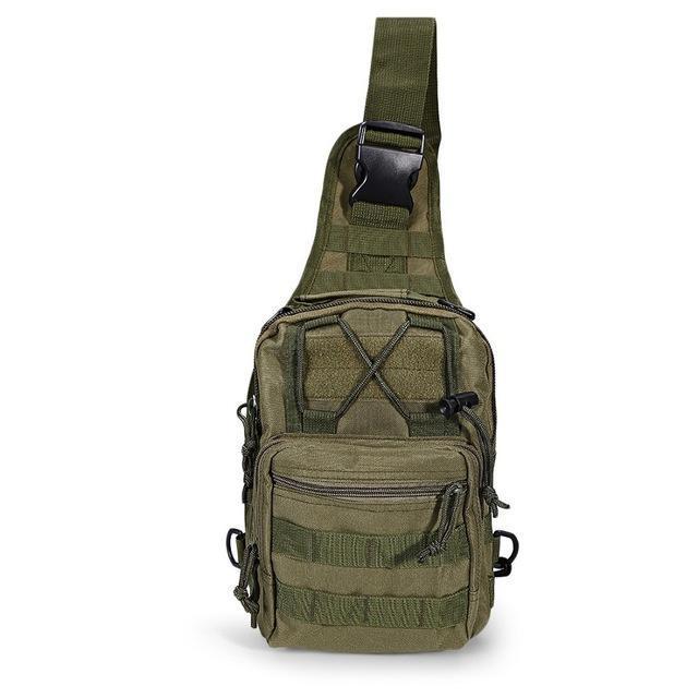 Survival Gears Depot Backpacks Army Green Military Survival Shoulder Tactical Sling Backpack Bag