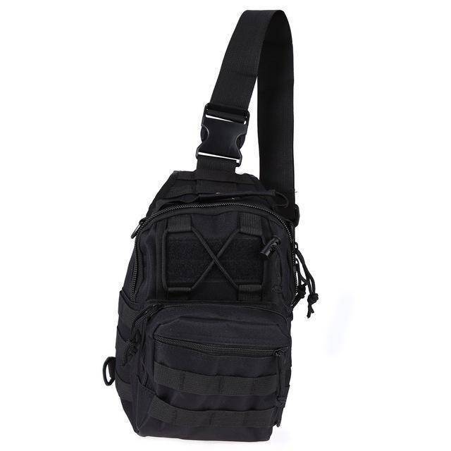 Survival Gears Depot Backpacks Black Military Survival Shoulder Tactical Sling Backpack Bag