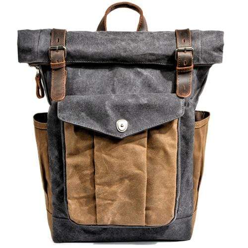 Survival Gears Depot Backpacks Dark Grey Luxury Vintage Canvas Backpacks for Men