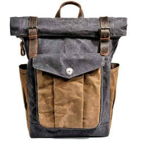 Thumbnail for Survival Gears Depot Backpacks Dark Grey Luxury Vintage Canvas Backpacks for Men