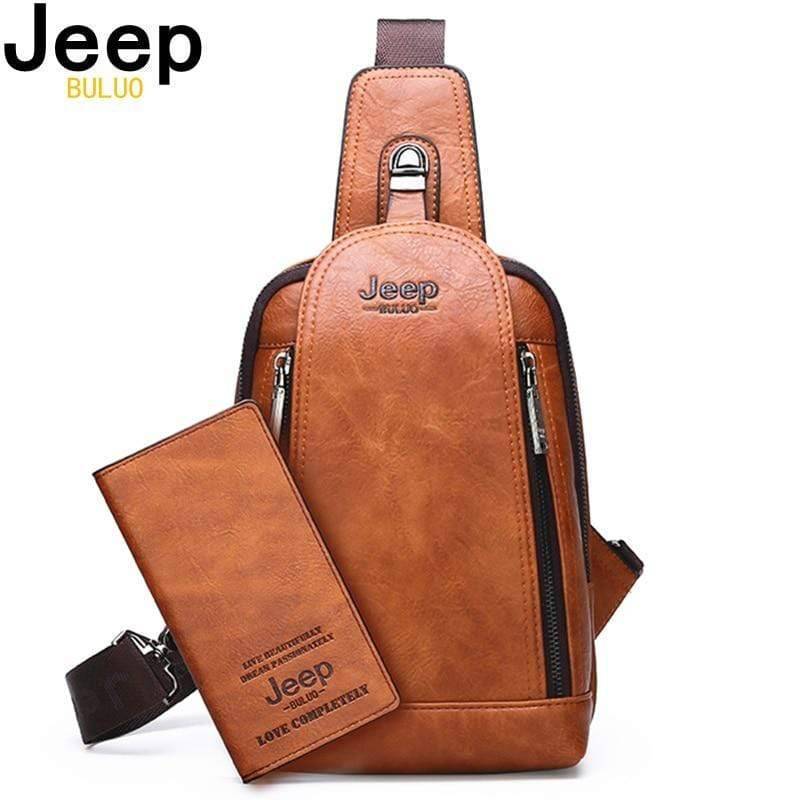 Survival Gears Depot Backpacks Durable Travel & Hiking Cross Body Shoulder Large Capacity Leather Sling Bag
